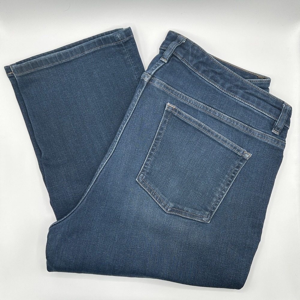 Chaps‎ Denim Madden Straight Medium Blue Wash Womens Plus Size 16 Casual Cowgirl